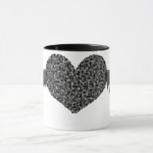 Gothic Winged Love Heart Mok (Midden)