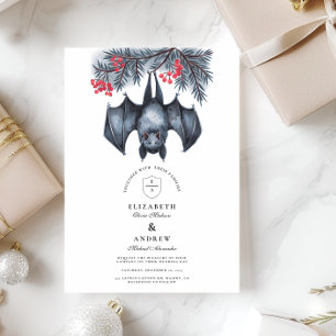 Gothic Winterhuwelijk met Hangende Vleermuis Kaart
