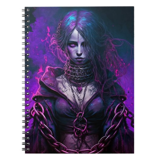 Gothic Witch Girl Notitieboek (Voorkant)