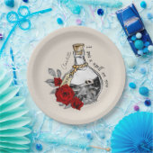 Gothic Witch Love Potion Papieren Bordje (Feest)