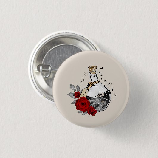 Gothic Witch Love Potion Ronde Button 3,2 Cm (Voorkant /achterkant)
