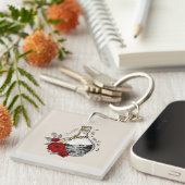 Gothic Witch Love Potion Sleutelhanger (Voorkant Rechts)
