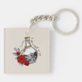 Gothic Witch Love Potion Sleutelhanger (Achterkant)
