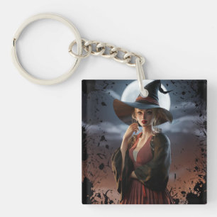 Gothic Witch Magic Onderzetter Sleutelhanger