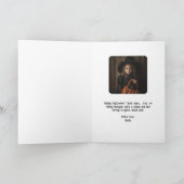 Gothic Witch Tarot Schattigee Cat Halloween Foto Kaart (Binnen)