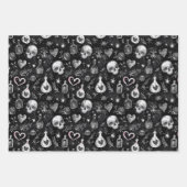 Gothic Witchcraft Love Potion Schedel harten Inpakpapier Vel (Voorkant 2)
