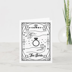 Gothic Witchy Bride Coven Tarot Halloween Bachelor Kaart