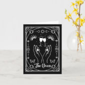 Gothic Witchy Coven Bruid Tarot Halloween Bachelor Kaart (Gele Bloem)