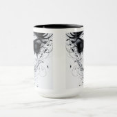 Gothic Woman's Face Mok (Midden)