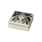 GOTHIC ZEEMEERMIN, ZWART ZEE SIREN FANTASY WHIMSY, 	RUBBERSTEMPEL (Stempel)