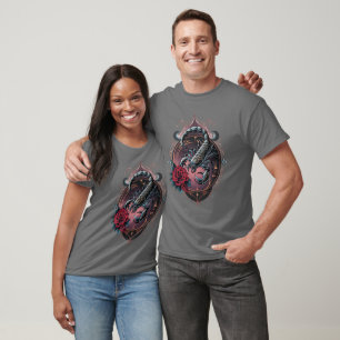 Gothic Zodiac Scorpio – Baroque Scorpion Art T-shirt