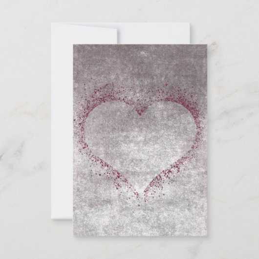 Gothic Zwart & Bourgondische schedel & Spin Bruilo Save The Date (Achterkant)