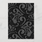 Gothic zwart bruiloft advies Kaart (Achterkant)