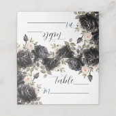 Gothic Zwart Donker Rozen  Gothic Bruiloft (Buitenkant ongevouwen)