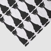 Gothic zwart kat silhouet tissue papier (Detail)