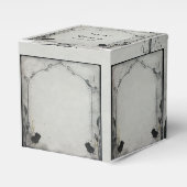 Gothic Zwart Roos Trellis Bruiloft Favor Box Bedankdoosjes (Voorkant Zijde)