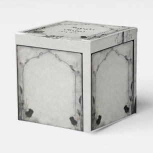 Gothic Zwart Roos Trellis Bruiloft Favor Box Bedankdoosjes