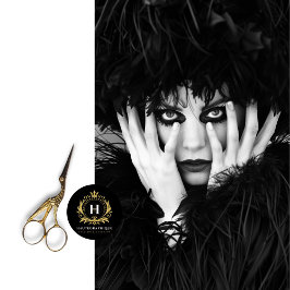 Gothic Zwart Wit  Glamour Decoupage Tissuepapier