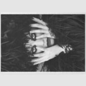 Gothic Zwart Wit  Glamour Decoupage Tissuepapier (Voorkant)