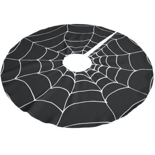 Gothic Zwart-wit Spinnen Web Cobweb Kerst Kerstboom Rok (Gekanteld)