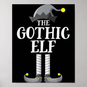 Gothic Zwarte Elf Overeenkomstige Familie Groep Ke Poster