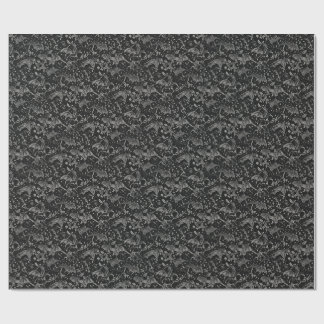 Gothic Zwarte Vliegende Vleermuizen Hemelpatroon Cadeaupapier