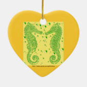 GothicChicz Heart SeaHorse Ornament (Achterkant)