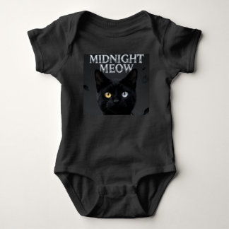 Gothieke Mysticus: Coole Zwarte Kat met Heterochro Romper