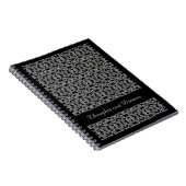 GOTHIQUE 6,5 x 8,75 Carnet spiral / Noir (Côté Droit)