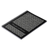 GOTHIQUE 6,5 x 8,75 Carnet spiral / Noir (Côté gauche)