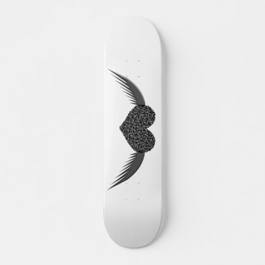 Gothique Aimé Coeur Skateboard (Devant)