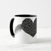Gothique aimer amour Coeur Mug (Devant gauche)