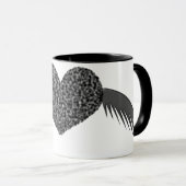Gothique aimer amour Coeur Mug (Devant droit)