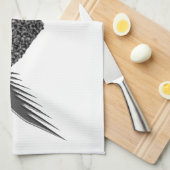 Gothique aimer coeur serviette de cuisine (Quart Plié)