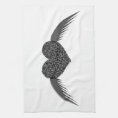 Gothique aimer coeur serviette de cuisine (Vertical)