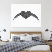 Gothique aimer coeur toile Imprimer (Insitu(Chambre))