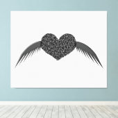 Gothique aimer coeur toile Imprimer (Insitu (Plancher de Bois))