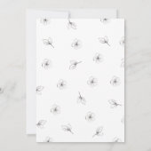 Gothique Amour Halloween Baby shower Invitation (Dos)