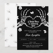 Gothique Amour Halloween Baby shower Invitation (Devant / Derrière)