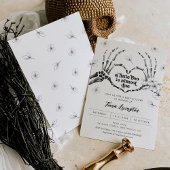 Gothique Amour Halloween Baby shower Invitation