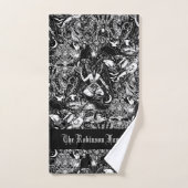 Gothique Baphomet chauves-souris crânes Goth (Serviette à main)