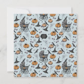 Gothique Bleu Victorien Carte de remerciements de  (Dos)