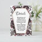 Gothique Coffin Détails du Mariage Carte de boîtie (Debout devant)