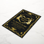 Gothique Crâne Hallomariage Faire-part de mariage  (Rotation)