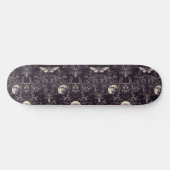 Gothique Crâne Moths et Moon Skateboard (Horz)