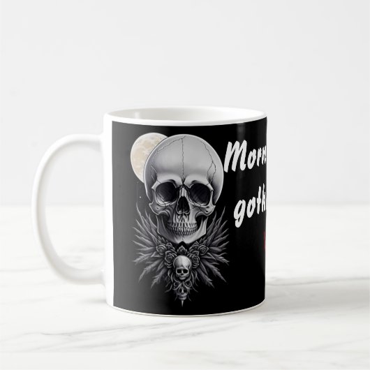 Gothique Crâne Mug (Gauche)