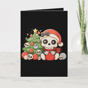 Gothique de Noël Mignon Crâne de Squelette Vacance