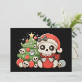 Gothique de Noël Mignon Crâne de Squelette Vacance (Debout devant)
