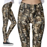 Gothique Déplaisant Hauné Poupée Leggings | Hallow<br><div class="desc">Entrez dans le monde de l'étrange avec ces légendes gothiques, déplaisantes et hantées de poupées. Le motif unique sur ces leggings est le résultat de poupées hantées générées par l'IA, créant le design le plus fou-déplaisant-mignon que vous trouverez jamais. Que ce soit pour Halloween ou simplement pour montrer votre côté...</div>
