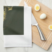 Gothique diable crâne serviette de cuisine (Quart Plié)